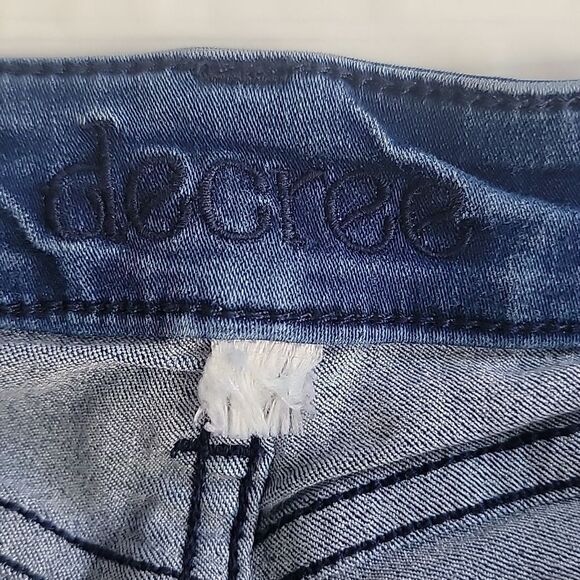 Decree Blue Denim Stretch Skinny Jeans Womens Size Waist 26" - Picture 9 of 13
